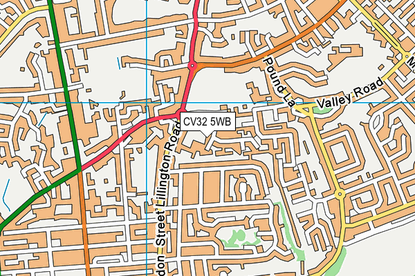 CV32 5WB map - OS VectorMap District (Ordnance Survey) CV32 5WB map - OS VectorMap District (Ordnance Survey)