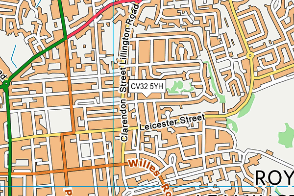 CV32 5YH map - OS VectorMap District (Ordnance Survey) CV32 5YH map - OS VectorMap District (Ordnance Survey)