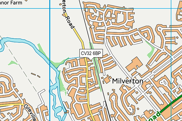 CV32 6BP map - OS VectorMap District (Ordnance Survey) CV32 6BP map - OS VectorMap District (Ordnance Survey)