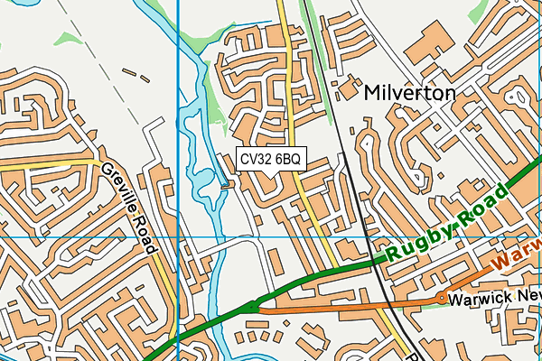 CV32 6BQ map - OS VectorMap District (Ordnance Survey) CV32 6BQ map - OS VectorMap District (Ordnance Survey)