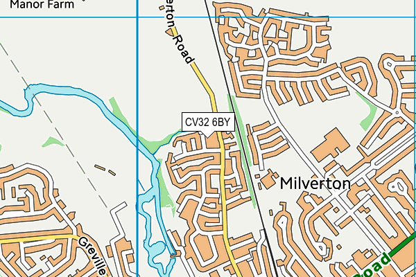 CV32 6BY map - OS VectorMap District (Ordnance Survey) CV32 6BY map - OS VectorMap District (Ordnance Survey)