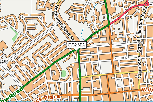 CV32 6DA map - OS VectorMap District (Ordnance Survey) CV32 6DA map - OS VectorMap District (Ordnance Survey)