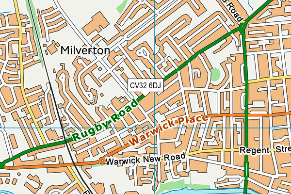CV32 6DJ map - OS VectorMap District (Ordnance Survey) CV32 6DJ map - OS VectorMap District (Ordnance Survey)