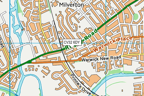 CV32 6DY map - OS VectorMap District (Ordnance Survey) CV32 6DY map - OS VectorMap District (Ordnance Survey)