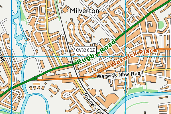 CV32 6DZ map - OS VectorMap District (Ordnance Survey)