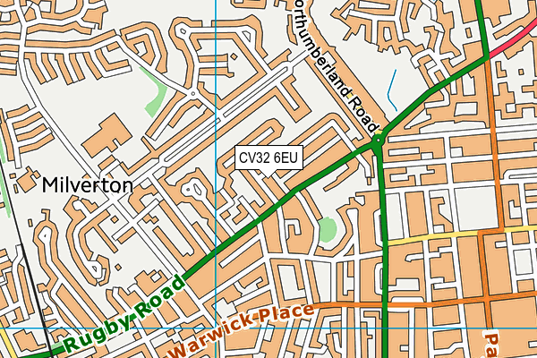 CV32 6EU map - OS VectorMap District (Ordnance Survey)