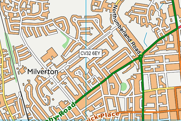 CV32 6EY map - OS VectorMap District (Ordnance Survey) CV32 6EY map - OS VectorMap District (Ordnance Survey)