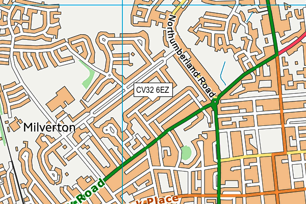 CV32 6EZ map - OS VectorMap District (Ordnance Survey) CV32 6EZ map - OS VectorMap District (Ordnance Survey)