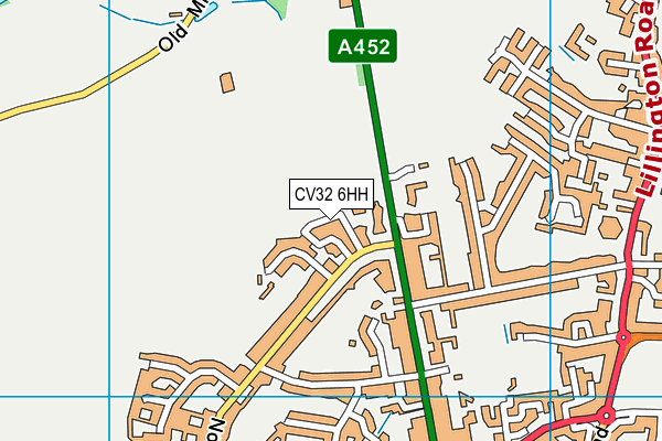 CV32 6HH map - OS VectorMap District (Ordnance Survey)