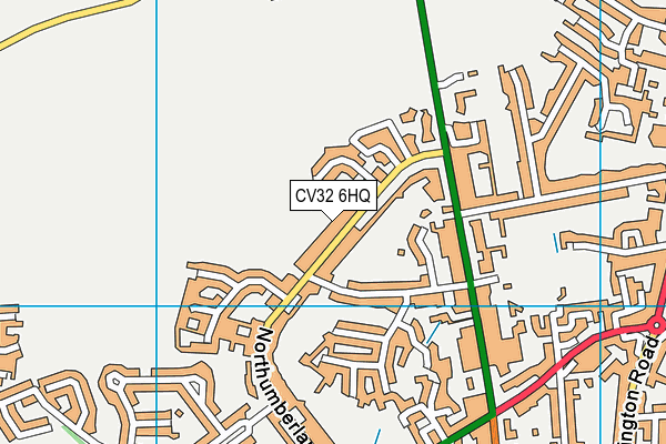 CV32 6HQ map - OS VectorMap District (Ordnance Survey) CV32 6HQ map - OS VectorMap District (Ordnance Survey)