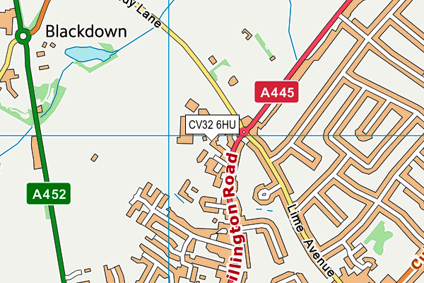 CV32 6HU map - OS VectorMap District (Ordnance Survey) CV32 6HU map - OS VectorMap District (Ordnance Survey)