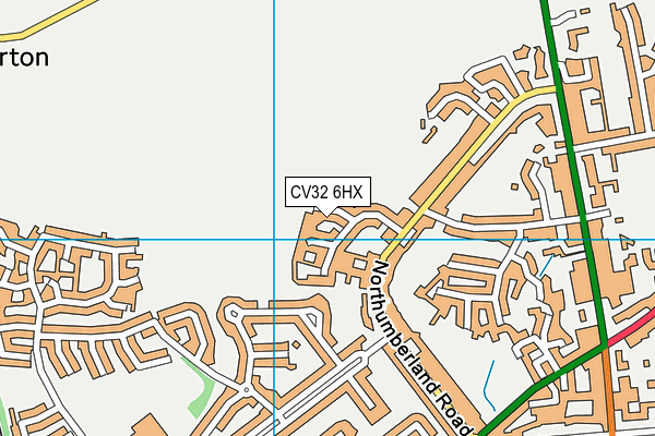 CV32 6HX map - OS VectorMap District (Ordnance Survey) CV32 6HX map - OS VectorMap District (Ordnance Survey)