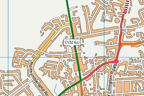 CV32 6JJ map - OS VectorMap District (Ordnance Survey) CV32 6JJ map - OS VectorMap District (Ordnance Survey)