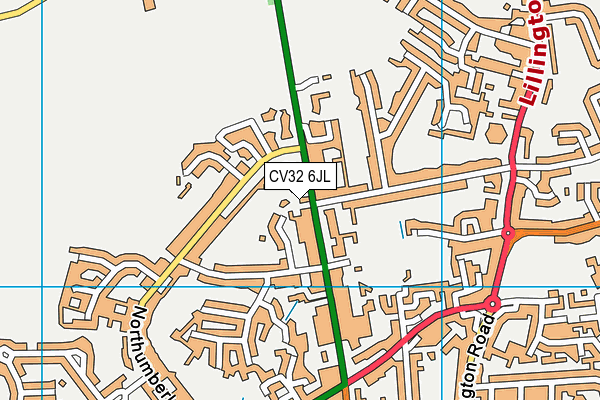 CV32 6JL map - OS VectorMap District (Ordnance Survey) CV32 6JL map - OS VectorMap District (Ordnance Survey)