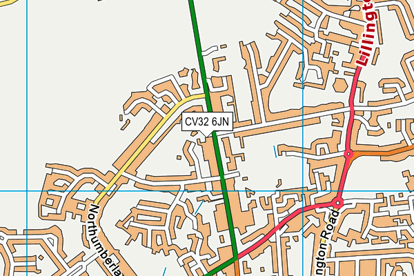 CV32 6JN map - OS VectorMap District (Ordnance Survey) CV32 6JN map - OS VectorMap District (Ordnance Survey)