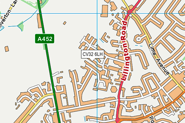 CV32 6LH map - OS VectorMap District (Ordnance Survey) CV32 6LH map - OS VectorMap District (Ordnance Survey)