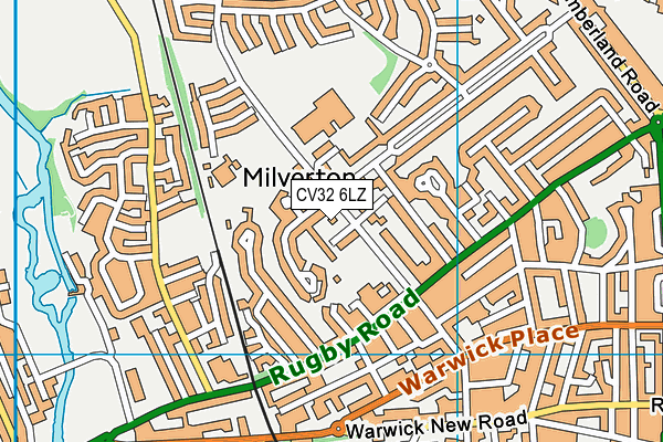 CV32 6LZ map - OS VectorMap District (Ordnance Survey) CV32 6LZ map - OS VectorMap District (Ordnance Survey)