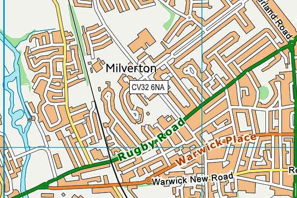 CV32 6NA map - OS VectorMap District (Ordnance Survey)