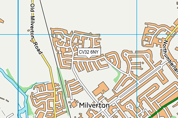 CV32 6NY map - OS VectorMap District (Ordnance Survey) CV32 6NY map - OS VectorMap District (Ordnance Survey)