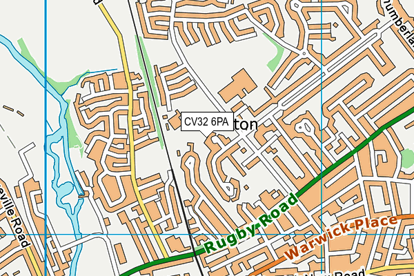 CV32 6PA map - OS VectorMap District (Ordnance Survey) CV32 6PA map - OS VectorMap District (Ordnance Survey)