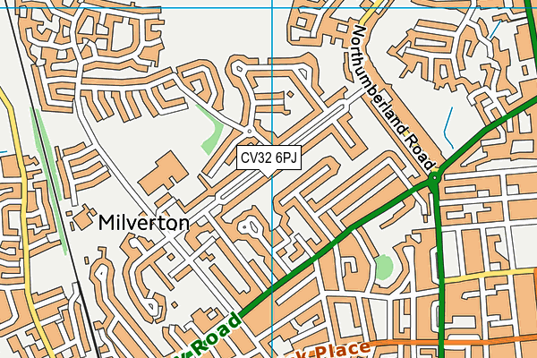 CV32 6PJ map - OS VectorMap District (Ordnance Survey) CV32 6PJ map - OS VectorMap District (Ordnance Survey)