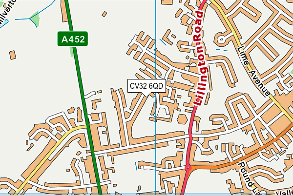 CV32 6QD map - OS VectorMap District (Ordnance Survey) CV32 6QD map - OS VectorMap District (Ordnance Survey)