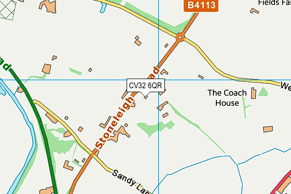 CV32 6QR map - OS VectorMap District (Ordnance Survey) CV32 6QR map - OS VectorMap District (Ordnance Survey)
