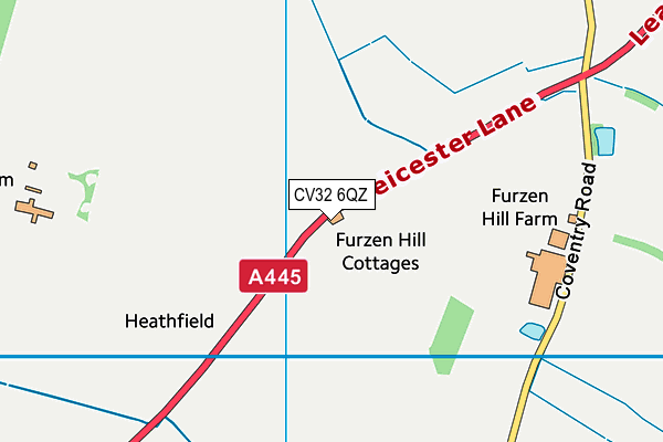 CV32 6QZ map - OS VectorMap District (Ordnance Survey) CV32 6QZ map - OS VectorMap District (Ordnance Survey)