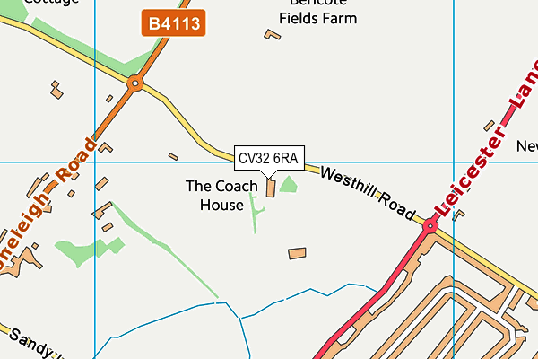 CV32 6RA map - OS VectorMap District (Ordnance Survey) CV32 6RA map - OS VectorMap District (Ordnance Survey)