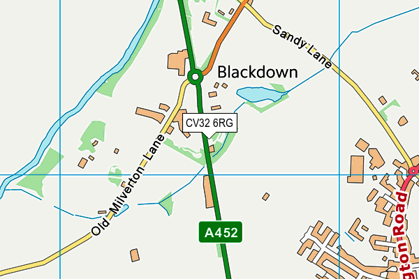 CV32 6RG map - OS VectorMap District (Ordnance Survey)