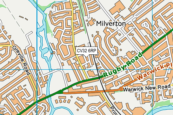 CV32 6RP map - OS VectorMap District (Ordnance Survey) CV32 6RP map - OS VectorMap District (Ordnance Survey)