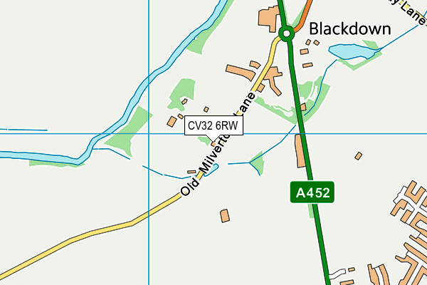CV32 6RW map - OS VectorMap District (Ordnance Survey)