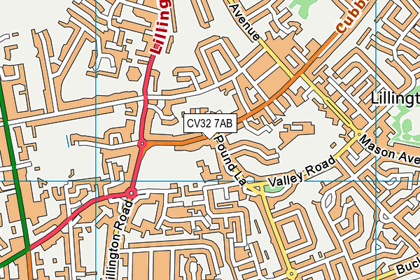 CV32 7AB map - OS VectorMap District (Ordnance Survey) CV32 7AB map - OS VectorMap District (Ordnance Survey)