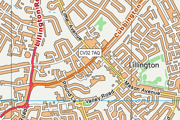 CV32 7AQ map - OS VectorMap District (Ordnance Survey) CV32 7AQ map - OS VectorMap District (Ordnance Survey)