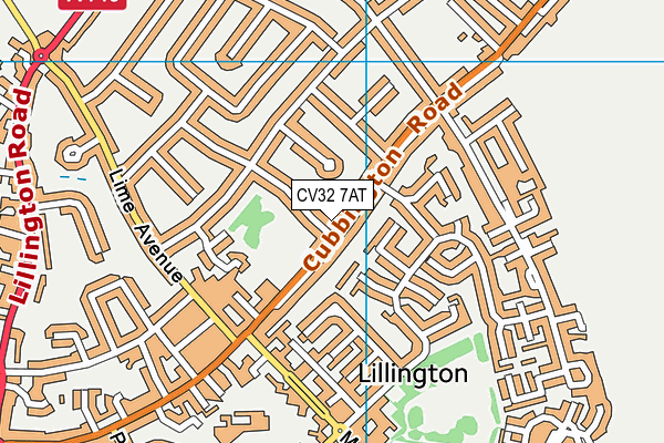 CV32 7AT map - OS VectorMap District (Ordnance Survey) CV32 7AT map - OS VectorMap District (Ordnance Survey)
