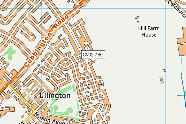 CV32 7BG map - OS VectorMap District (Ordnance Survey) CV32 7BG map - OS VectorMap District (Ordnance Survey)