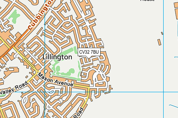 CV32 7BU map - OS VectorMap District (Ordnance Survey)