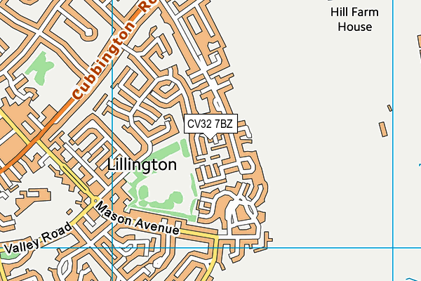 CV32 7BZ map - OS VectorMap District (Ordnance Survey) CV32 7BZ map - OS VectorMap District (Ordnance Survey)