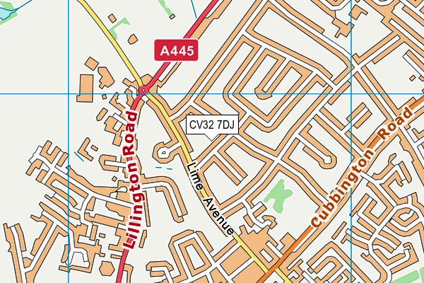 CV32 7DJ map - OS VectorMap District (Ordnance Survey) CV32 7DJ map - OS VectorMap District (Ordnance Survey)