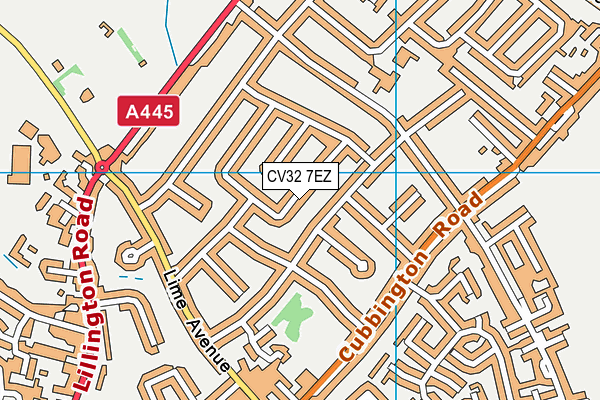 CV32 7EZ map - OS VectorMap District (Ordnance Survey)