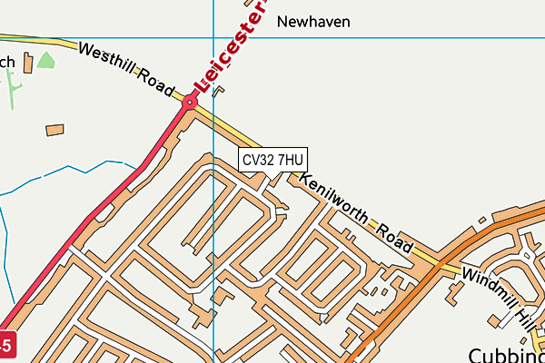 CV32 7HU map - OS VectorMap District (Ordnance Survey) CV32 7HU map - OS VectorMap District (Ordnance Survey)