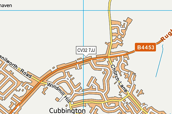 CV32 7JJ map - OS VectorMap District (Ordnance Survey) CV32 7JJ map - OS VectorMap District (Ordnance Survey)