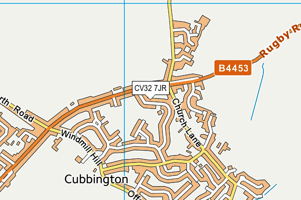 CV32 7JR map - OS VectorMap District (Ordnance Survey)