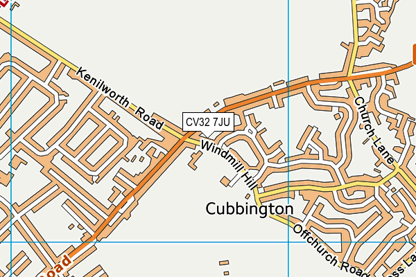 CV32 7JU map - OS VectorMap District (Ordnance Survey) CV32 7JU map - OS VectorMap District (Ordnance Survey)
