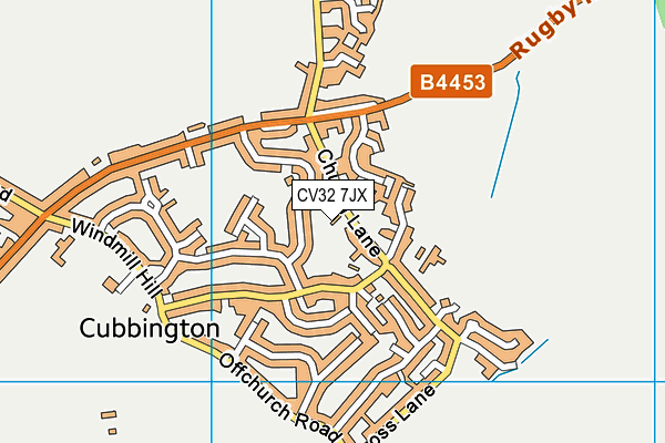 CV32 7JX map - OS VectorMap District (Ordnance Survey) CV32 7JX map - OS VectorMap District (Ordnance Survey)