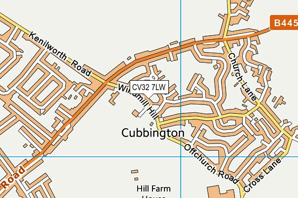 CV32 7LW map - OS VectorMap District (Ordnance Survey) CV32 7LW map - OS VectorMap District (Ordnance Survey)