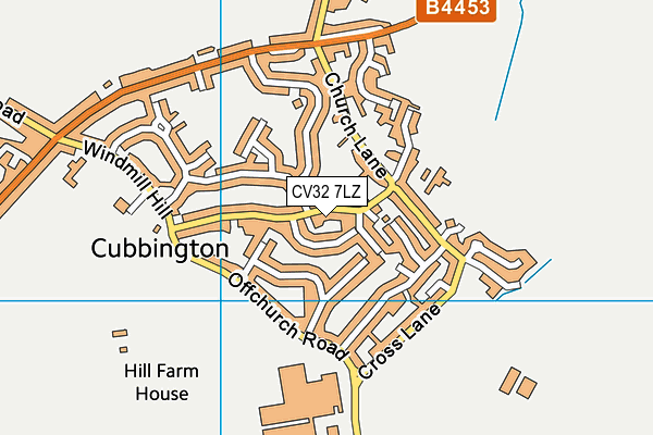 CV32 7LZ map - OS VectorMap District (Ordnance Survey) CV32 7LZ map - OS VectorMap District (Ordnance Survey)