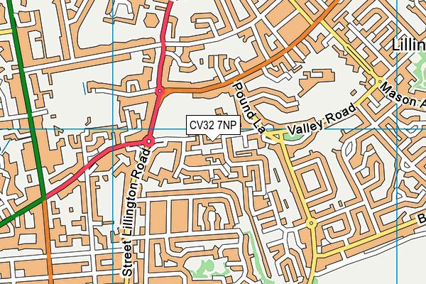 CV32 7NP map - OS VectorMap District (Ordnance Survey) CV32 7NP map - OS VectorMap District (Ordnance Survey)