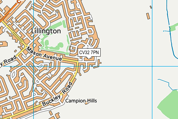 CV32 7PN map - OS VectorMap District (Ordnance Survey) CV32 7PN map - OS VectorMap District (Ordnance Survey)