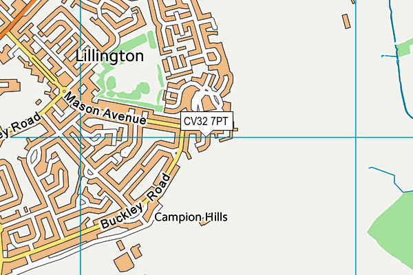CV32 7PT map - OS VectorMap District (Ordnance Survey) CV32 7PT map - OS VectorMap District (Ordnance Survey)
